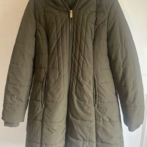 Jones NY Olive Quilted Women's Coat
